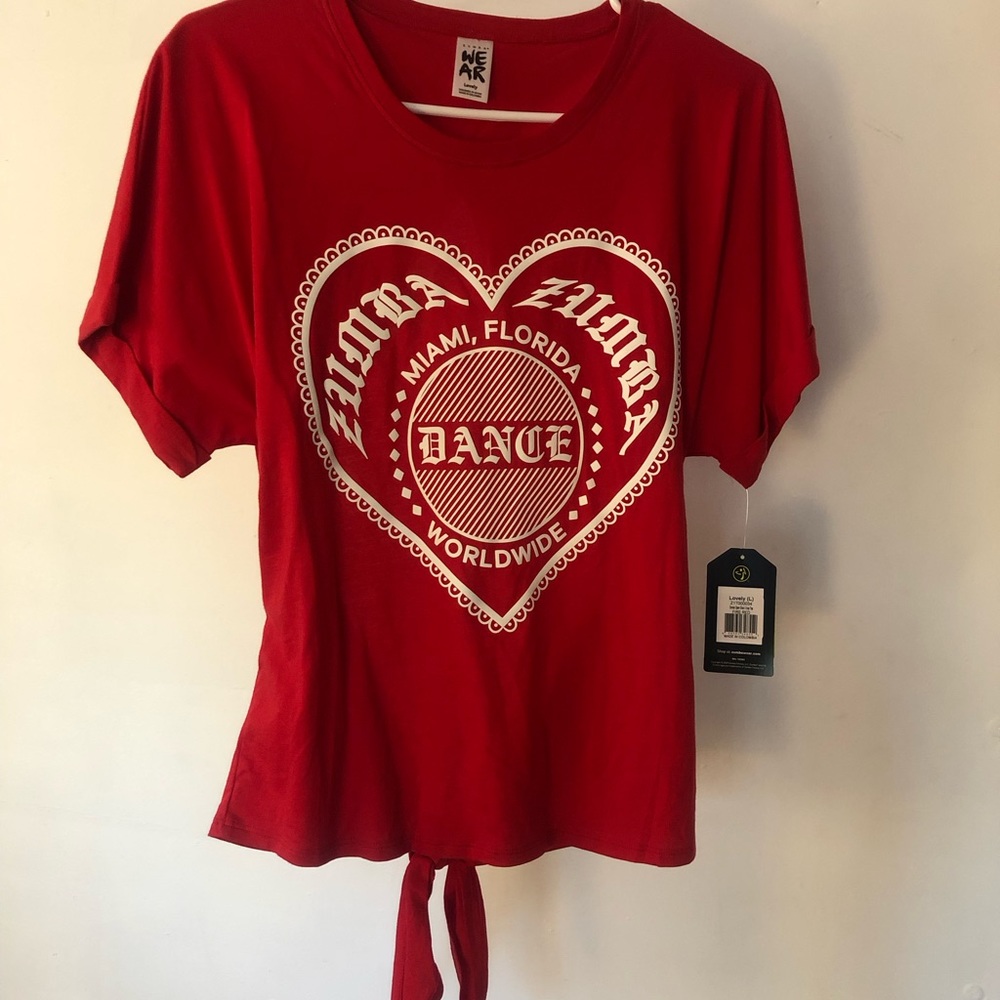 NWT- Authentic ZumbaWear Dance Open Back Crop Top.